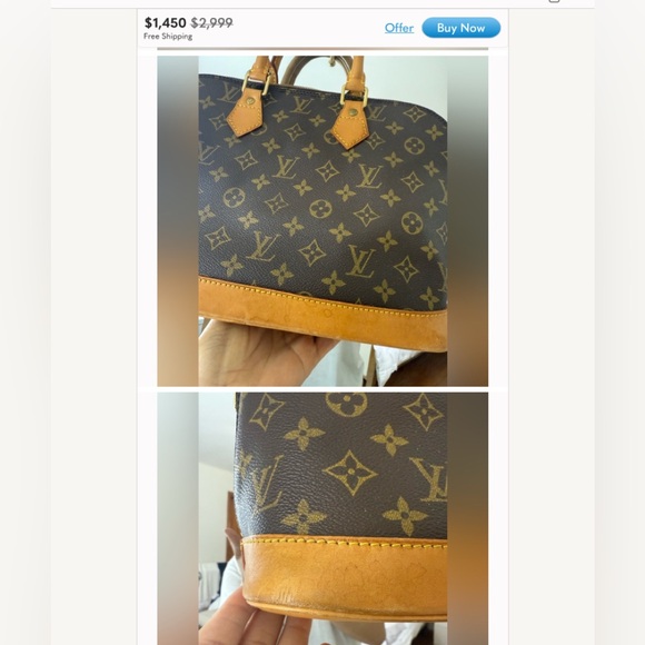 ✅ AUTHENTIC LOUIS VUITTON ALMA PM - Picture 10 of 11
